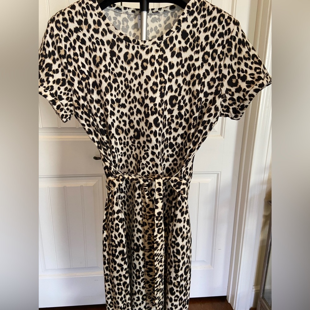 Leopard Print TShirt Dress